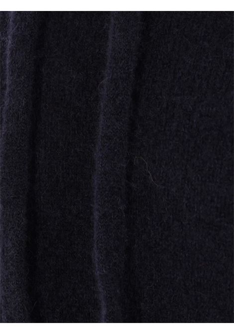 knitted hoodie man navy ROBERTO COLLINA | 253M40007M4010